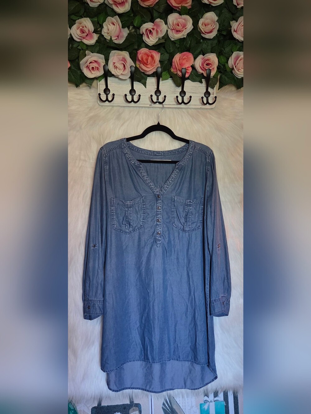Standard Grace Blue Denim Tunic Shirt Dress